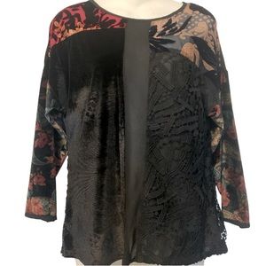 Desigual Longsleve Top Size M Beautiful Print